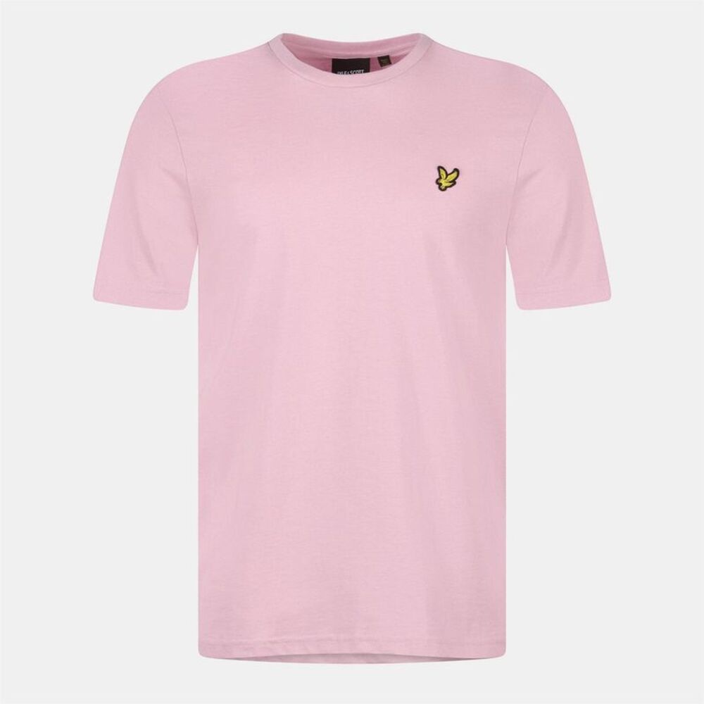 Lyle & Scott Mens Logo Cotton T-Shirt / Light Pink